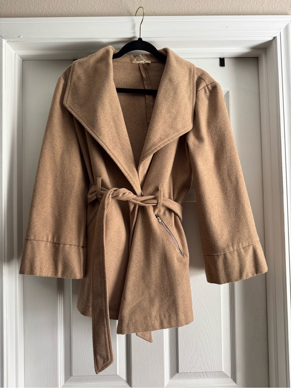 entro Tan Belted Trench Coat